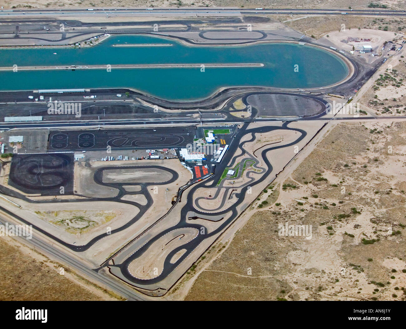 aerial view above Firebird International Raceway Chandler Arizona USA Stock Photo