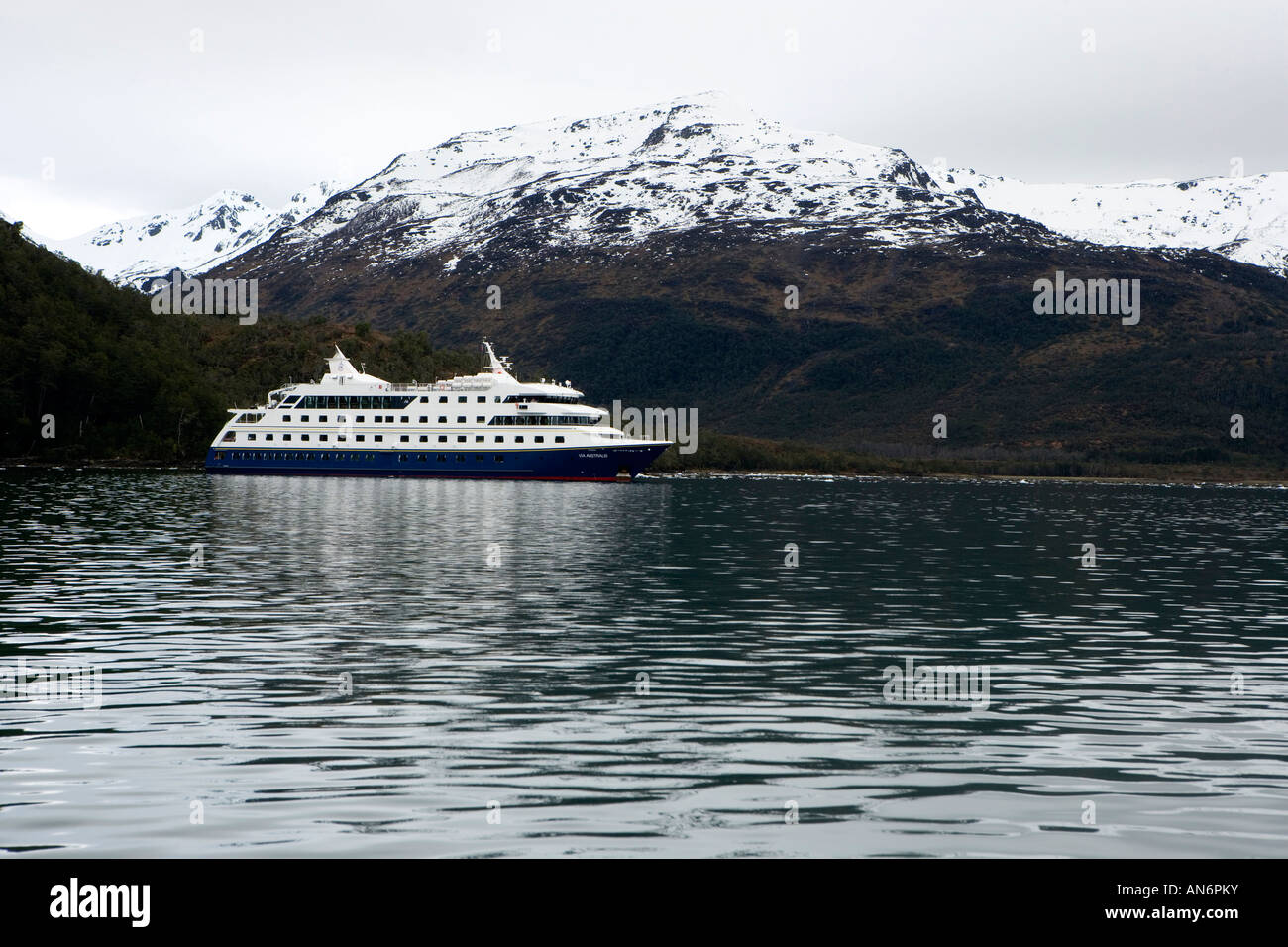 Cruise ship Patagonia Chile Stock Photo Alamy