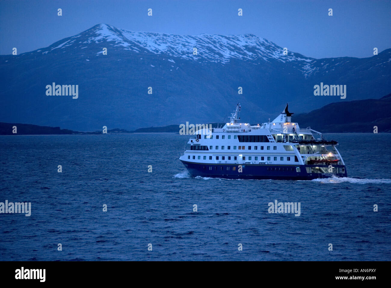 Cruise ship Patagonia Chile Stock Photo Alamy