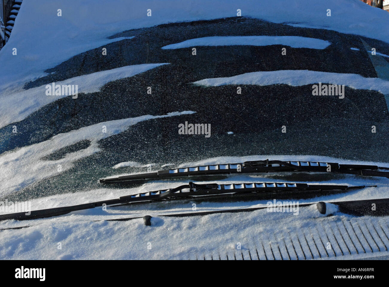 Car wipers in the winter Stock Photo Alamy