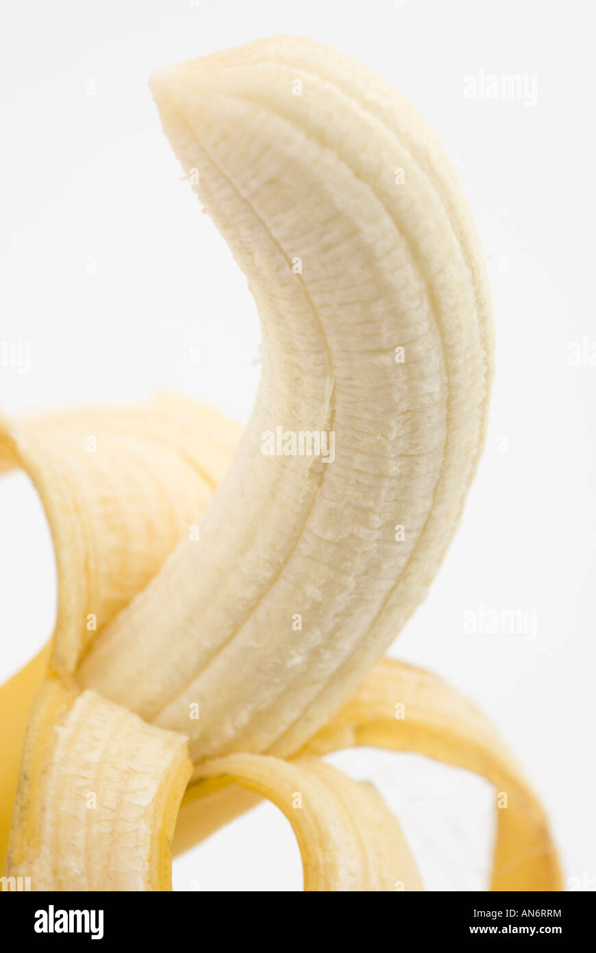 Banana peeled Stock Photo