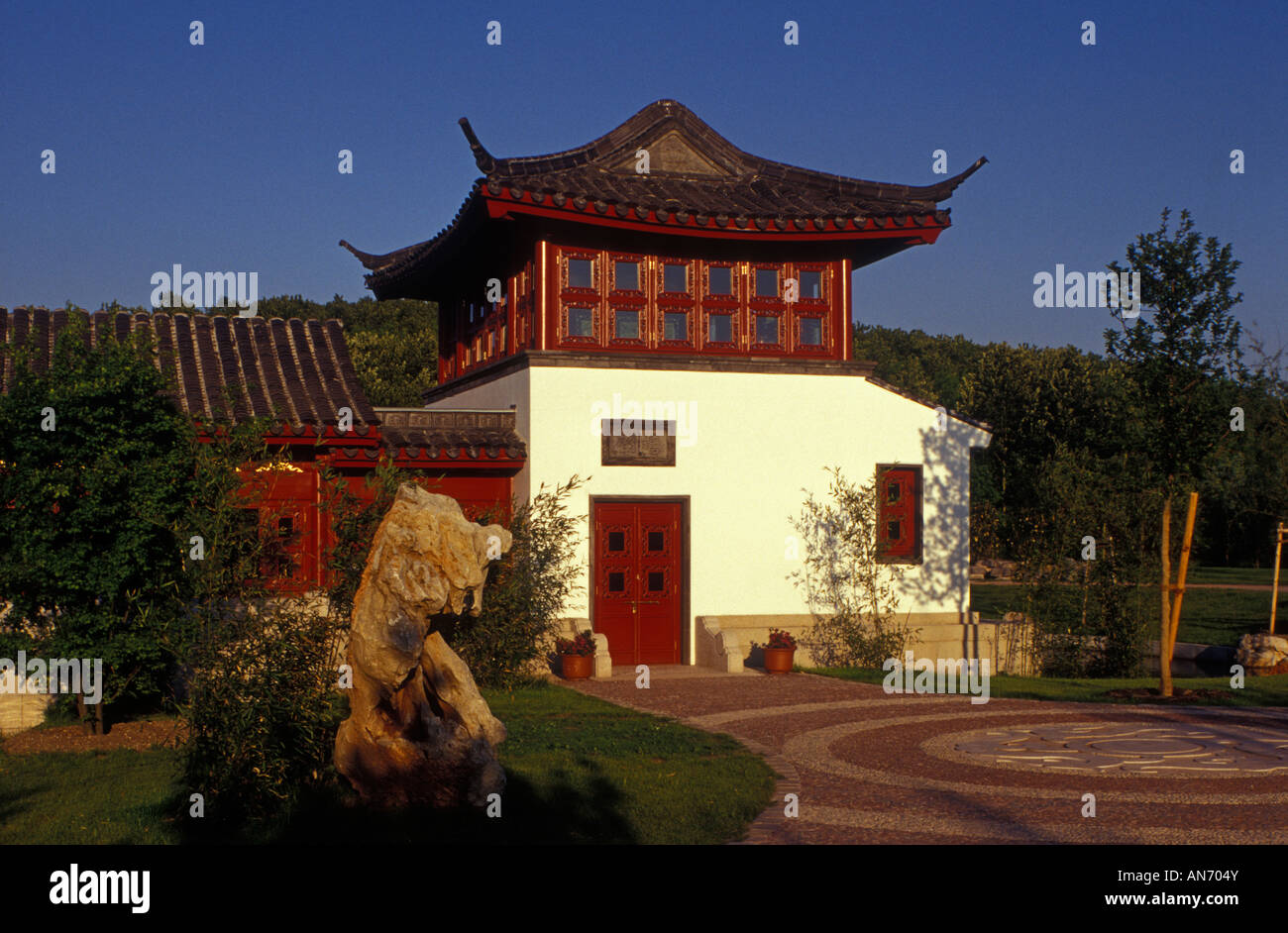 Berlin. Chinesischer Garten. Chinese Garden. Garden of the Regained