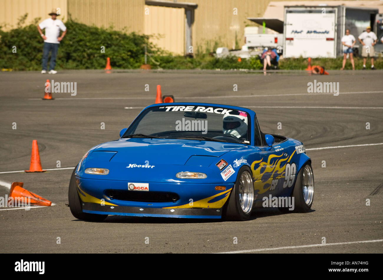 Sports Car Club of America autocross event held at Hampton Mills in the