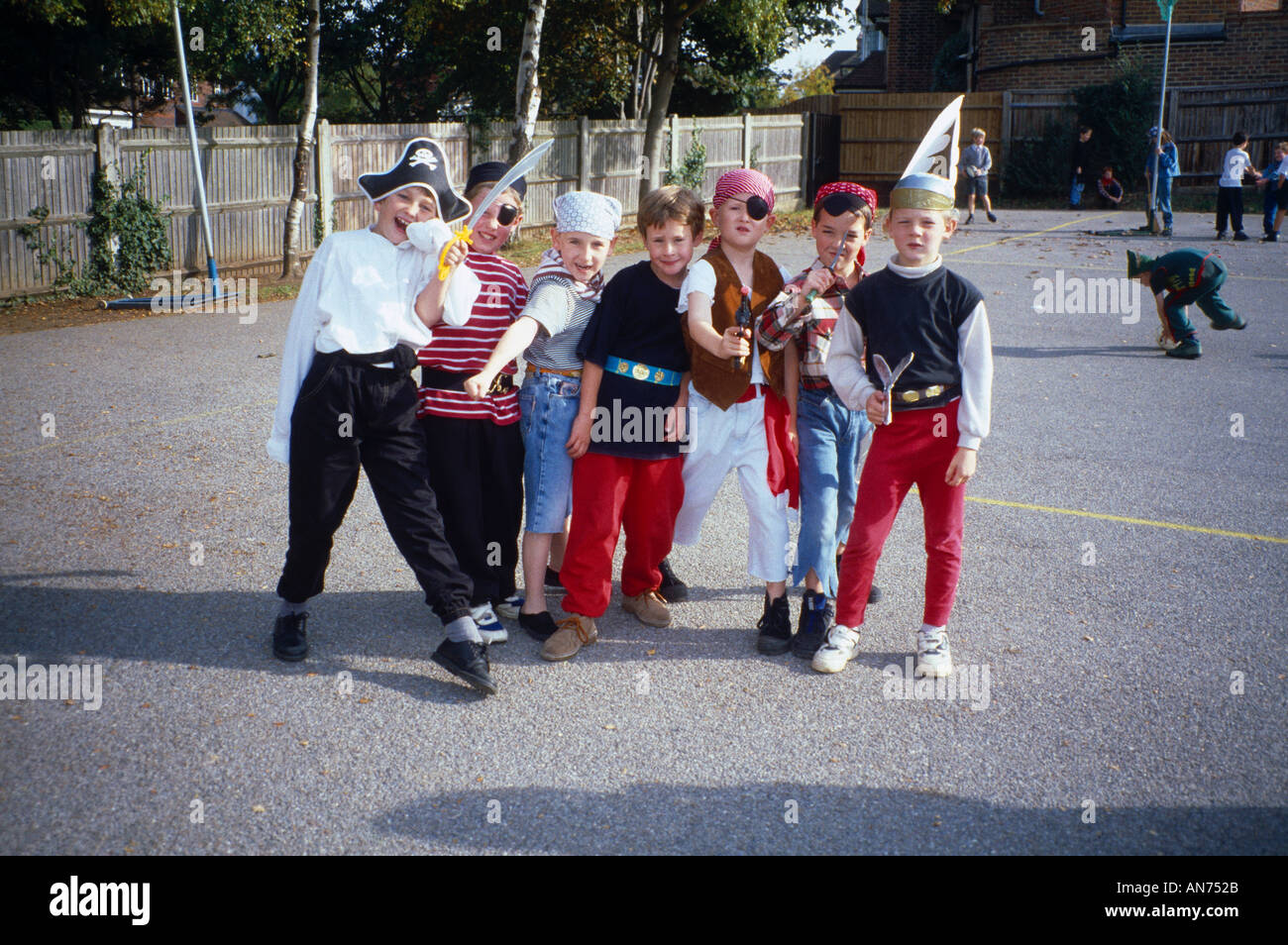 Primary School Cheam Surrey Book Day Children Dressed as Book Characters Stock Photo