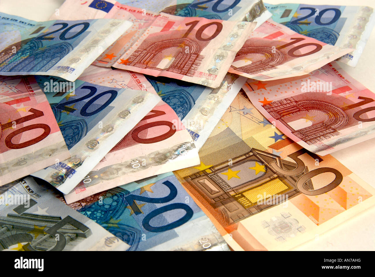 Euro notes Stock Photo