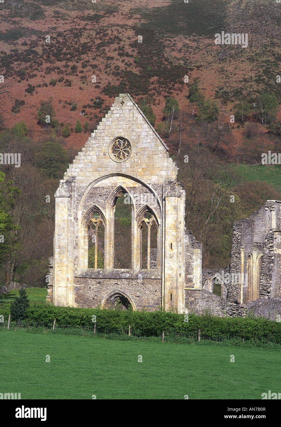 Valle Crucis Abbey ruin Near Llangollen Denbighshire North East Wales