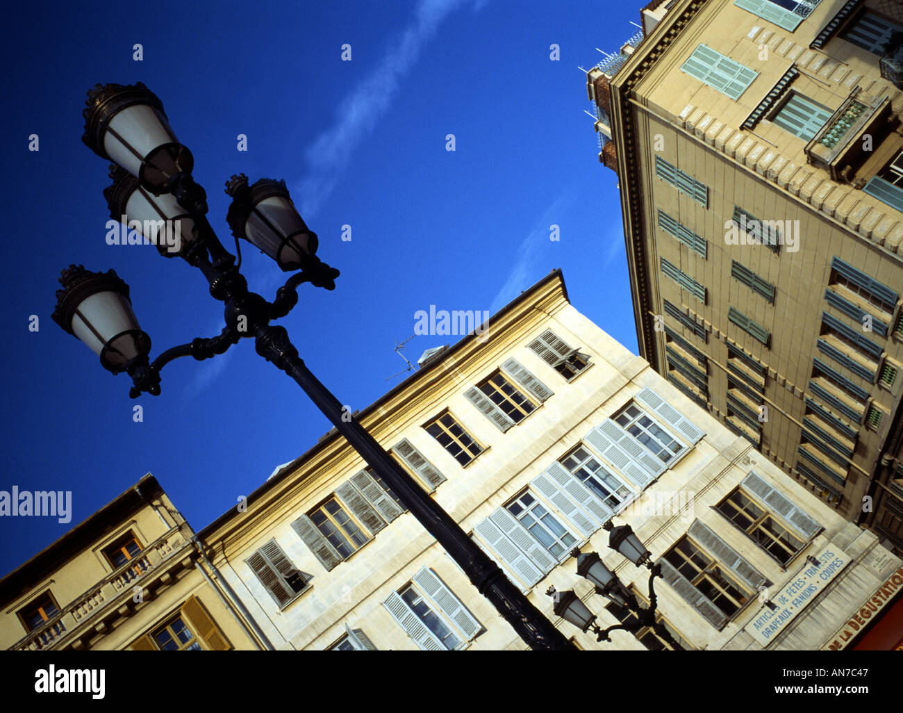 lamp post Nice south France Stock Photo
