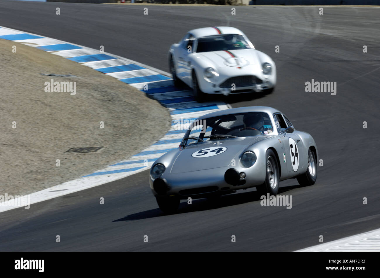 Clint deWitt races his 1955 Porsche Continental at the 33rd Monterey Historic Automobile Races 2006 Stock Photo