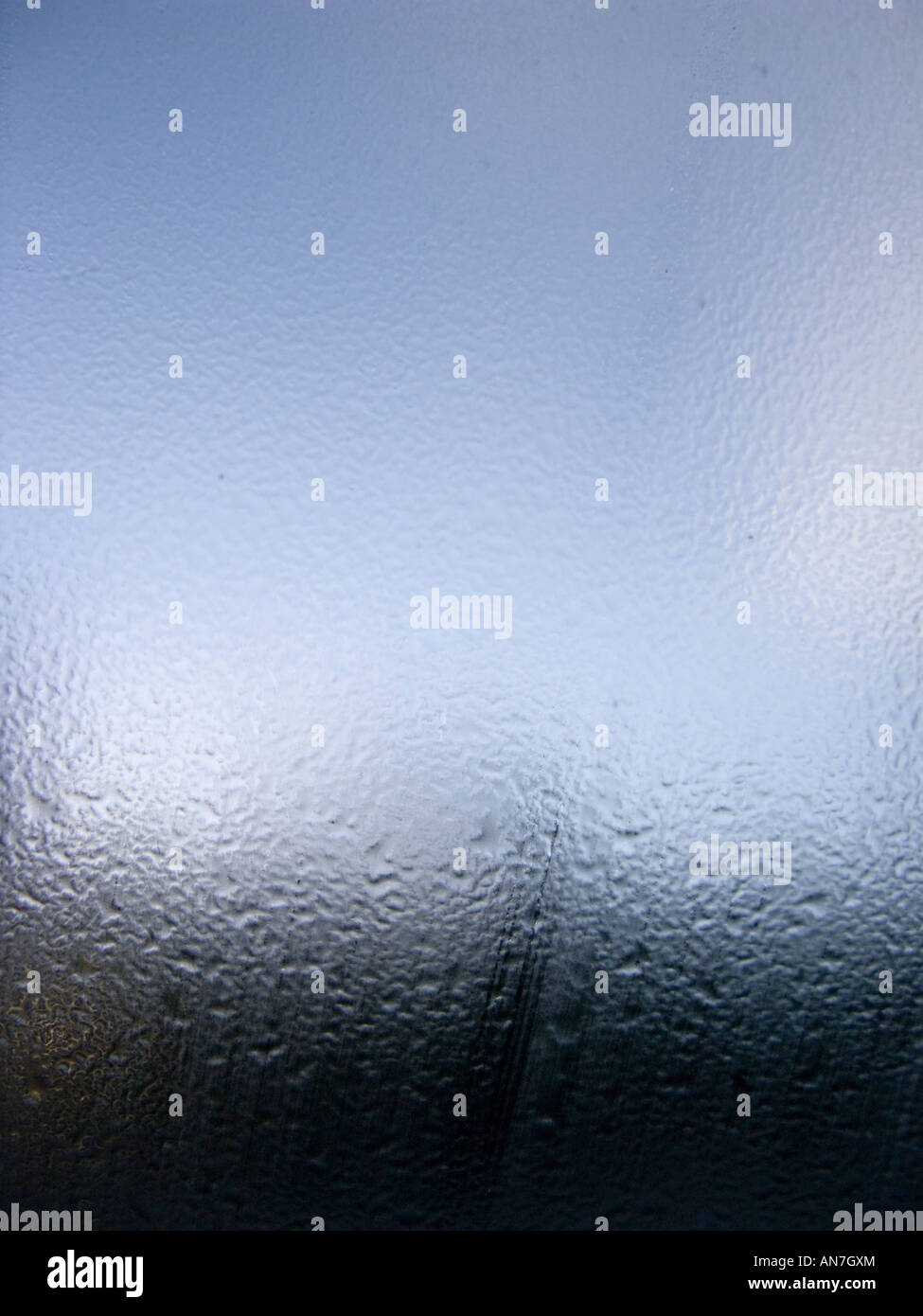 colour image off condensation on a car window screen in the morning