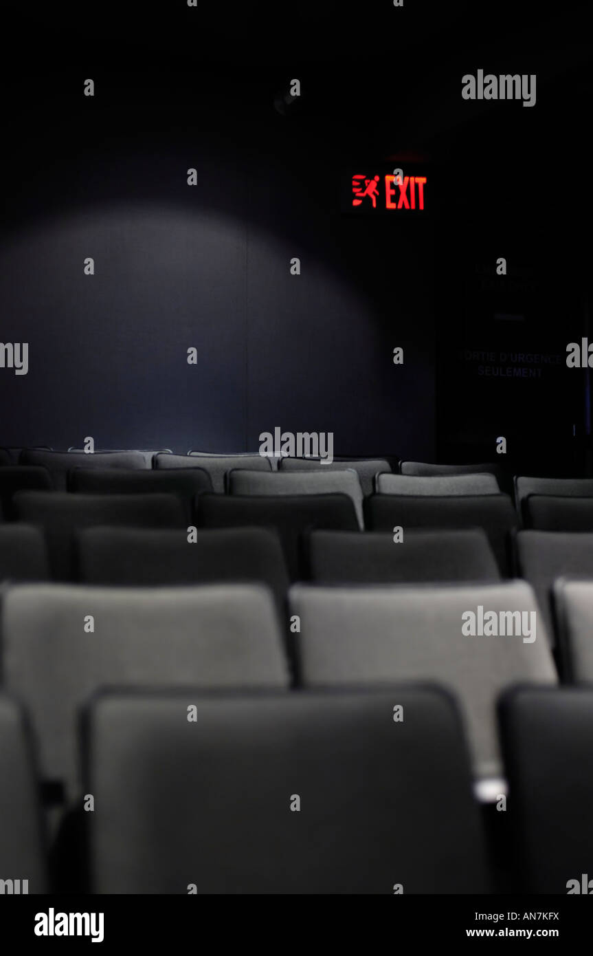 Empty seats in a movie theatre Stock Photo Alamy