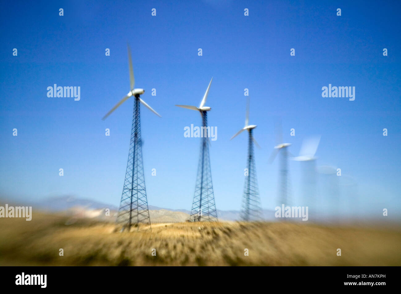 Wind turbines in California, USA Stock Photo Alamy