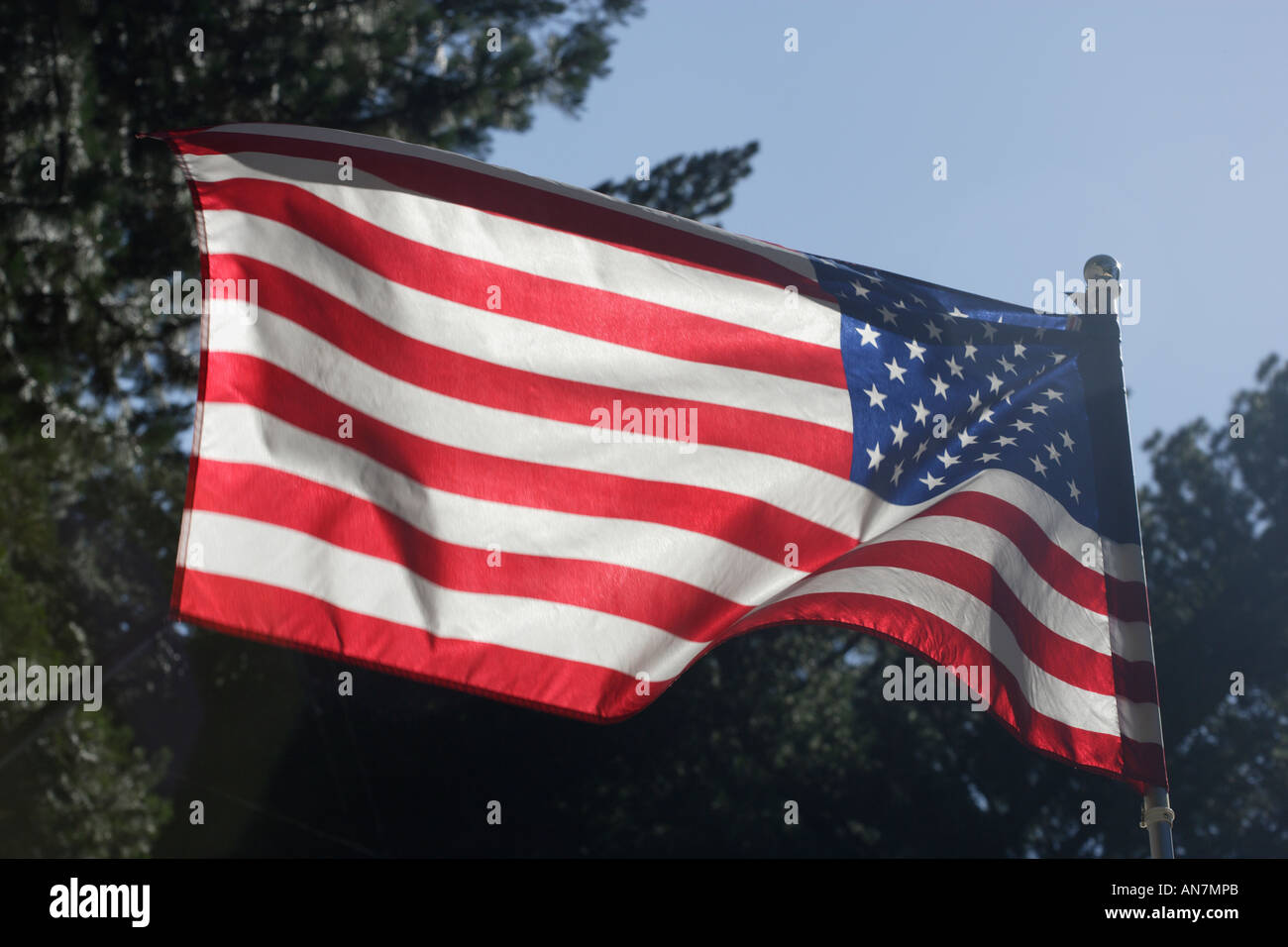 United States of America flag Stars and Stripes Stock Photo