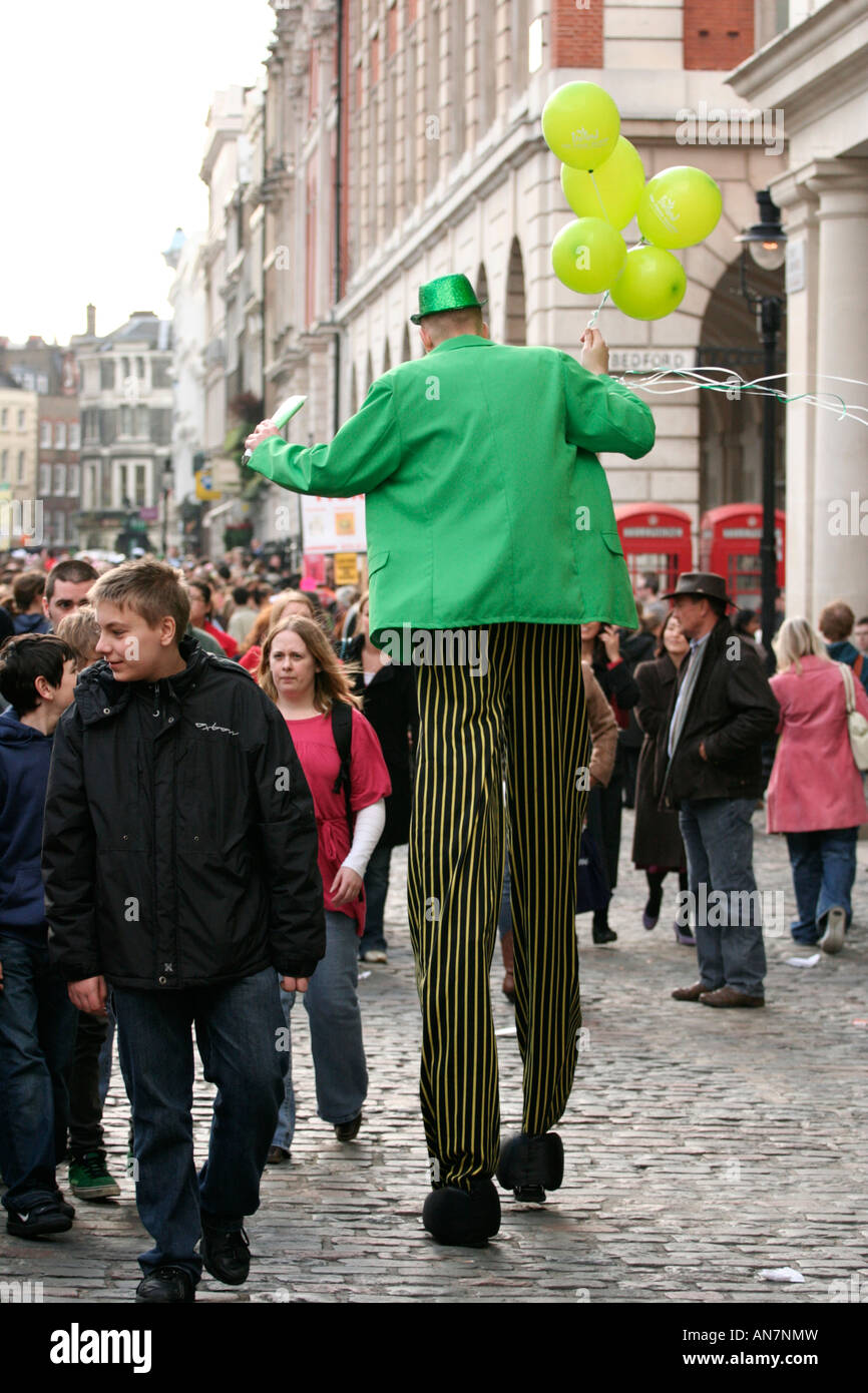 Clown stilts walker hi-res stock photography and images - Alamy