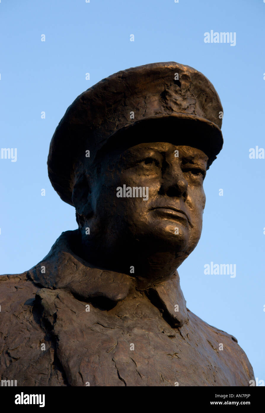 Statue of Winston Churchill Paris France Stock Photo