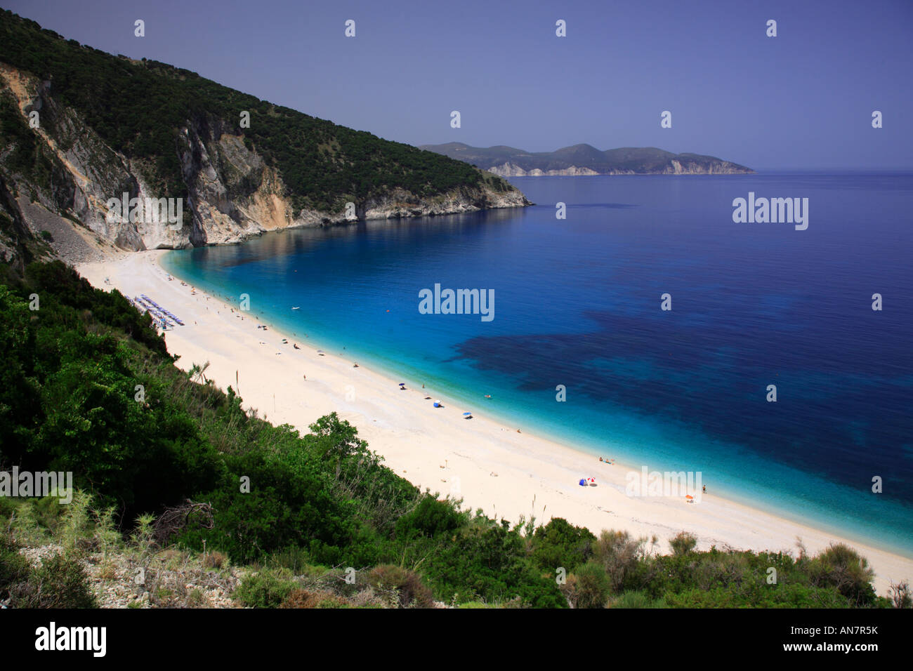 Myrtos Beach Kefalonia Greece Stock Photo Alamy