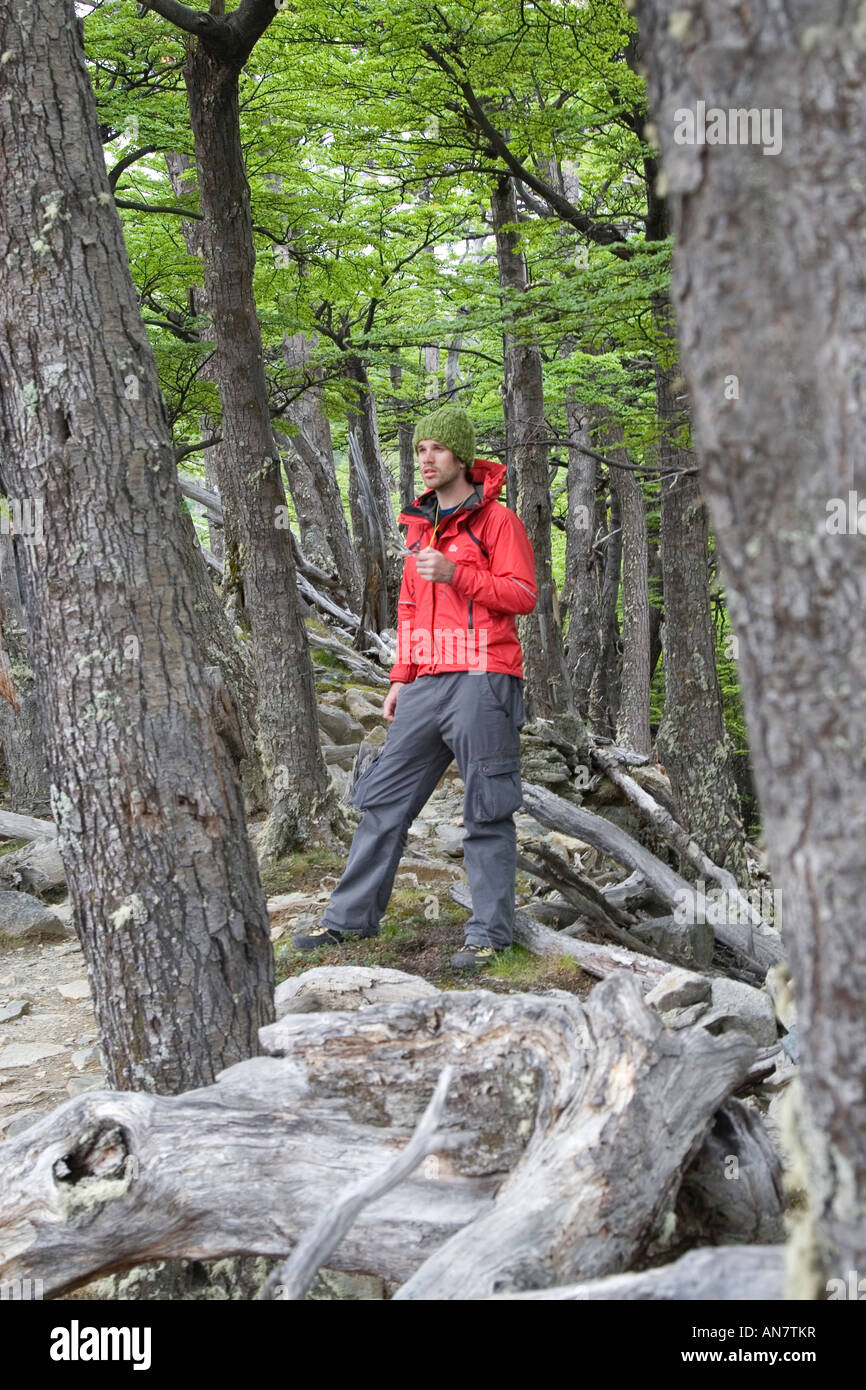 Man with Compass Stock Photo Alamy
