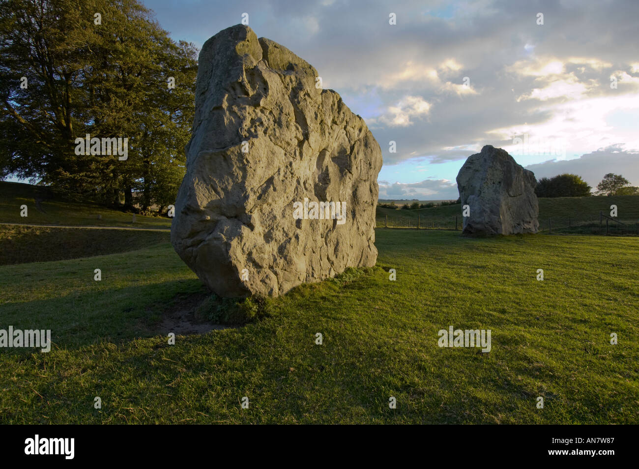 Standing stones Avebury Wiltshire UK Stock Photo
