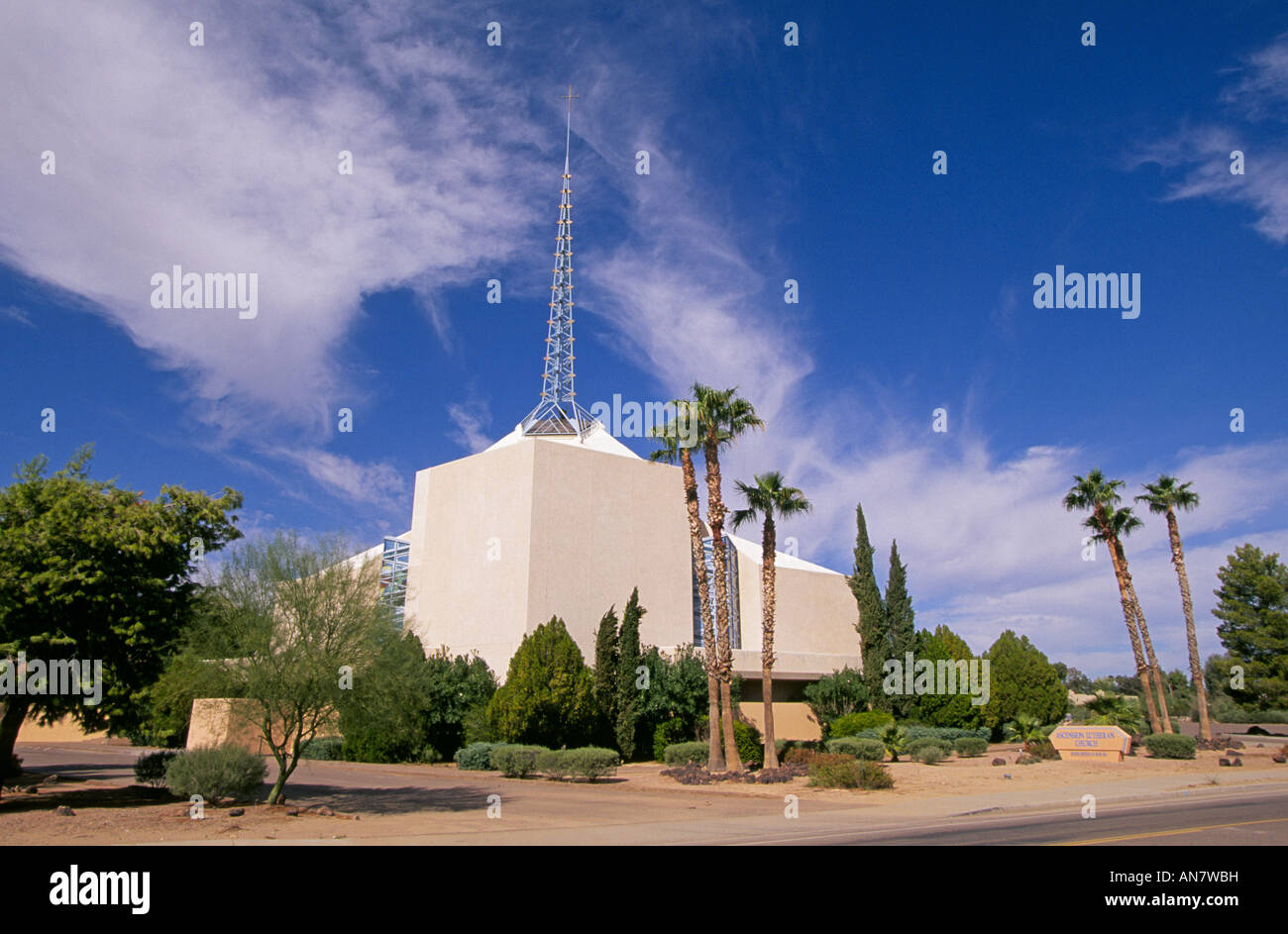 The Ascension Lutheran Church is a Frank Lloyd Wright church in Phoenix