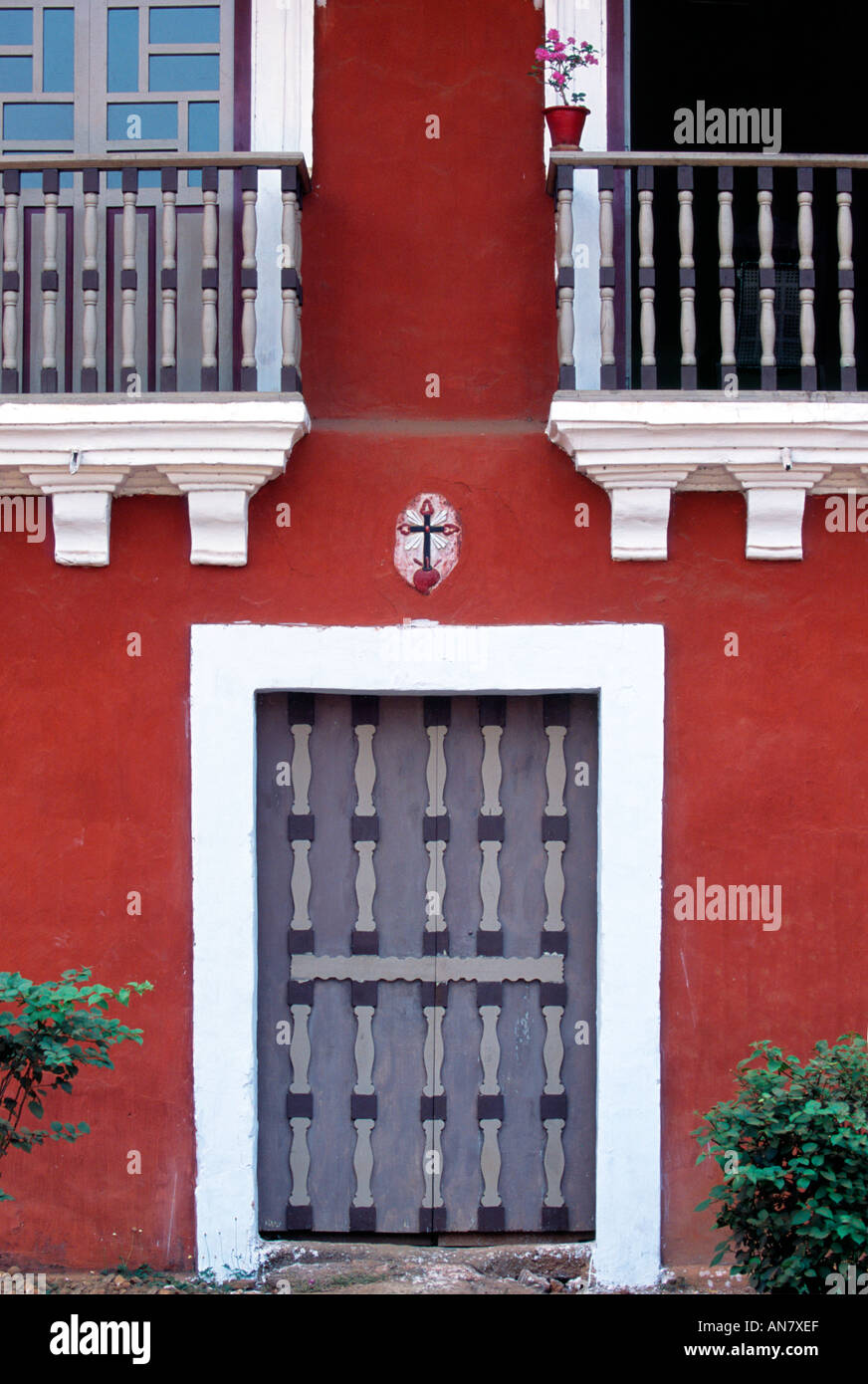 Goan Portuguese Heritage House. Detail Stock Photo Alamy