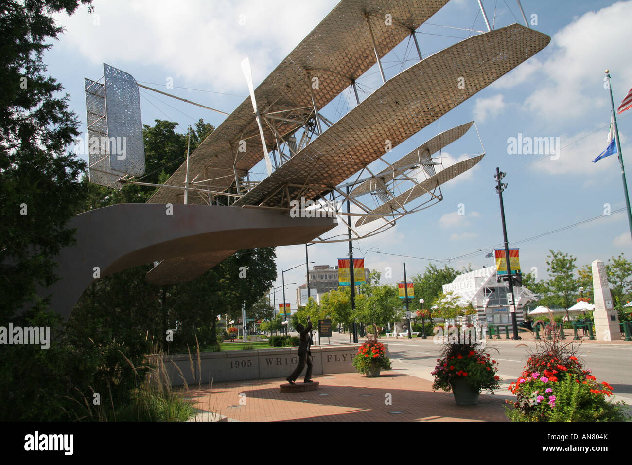 Tribute to the Wright Brothers Dayton Ohio 1905 Wright Flyer Monument