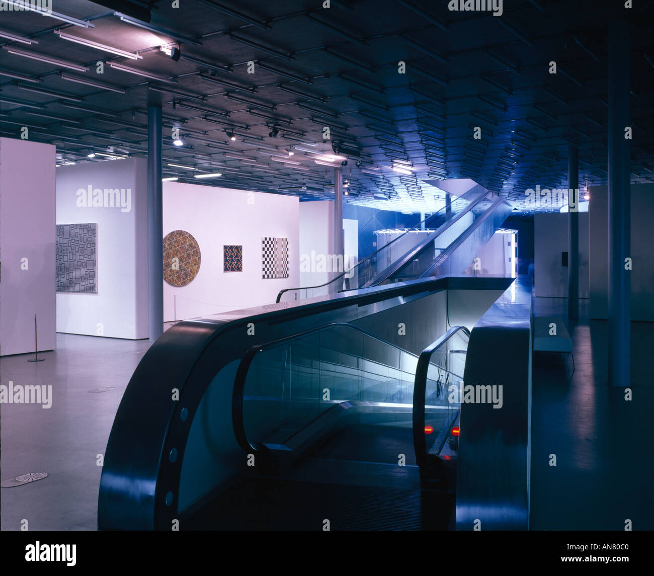 Kunsthaus, Graz, 'friendly alien'. Exhibition space. Architect: Spacelab Stock Photo