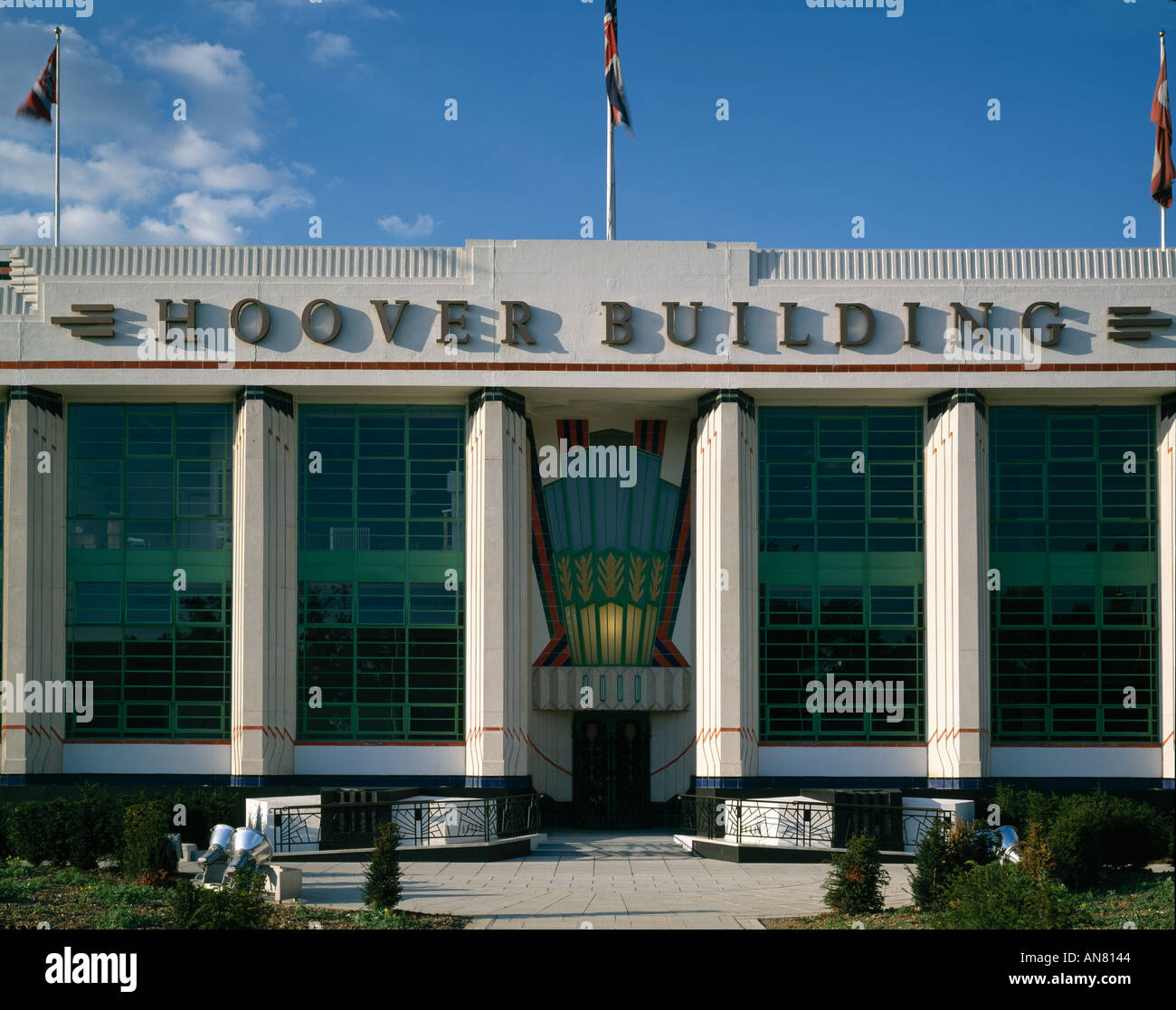 The Hoover Building, Middlesex, 193238. Main elevation. Architect