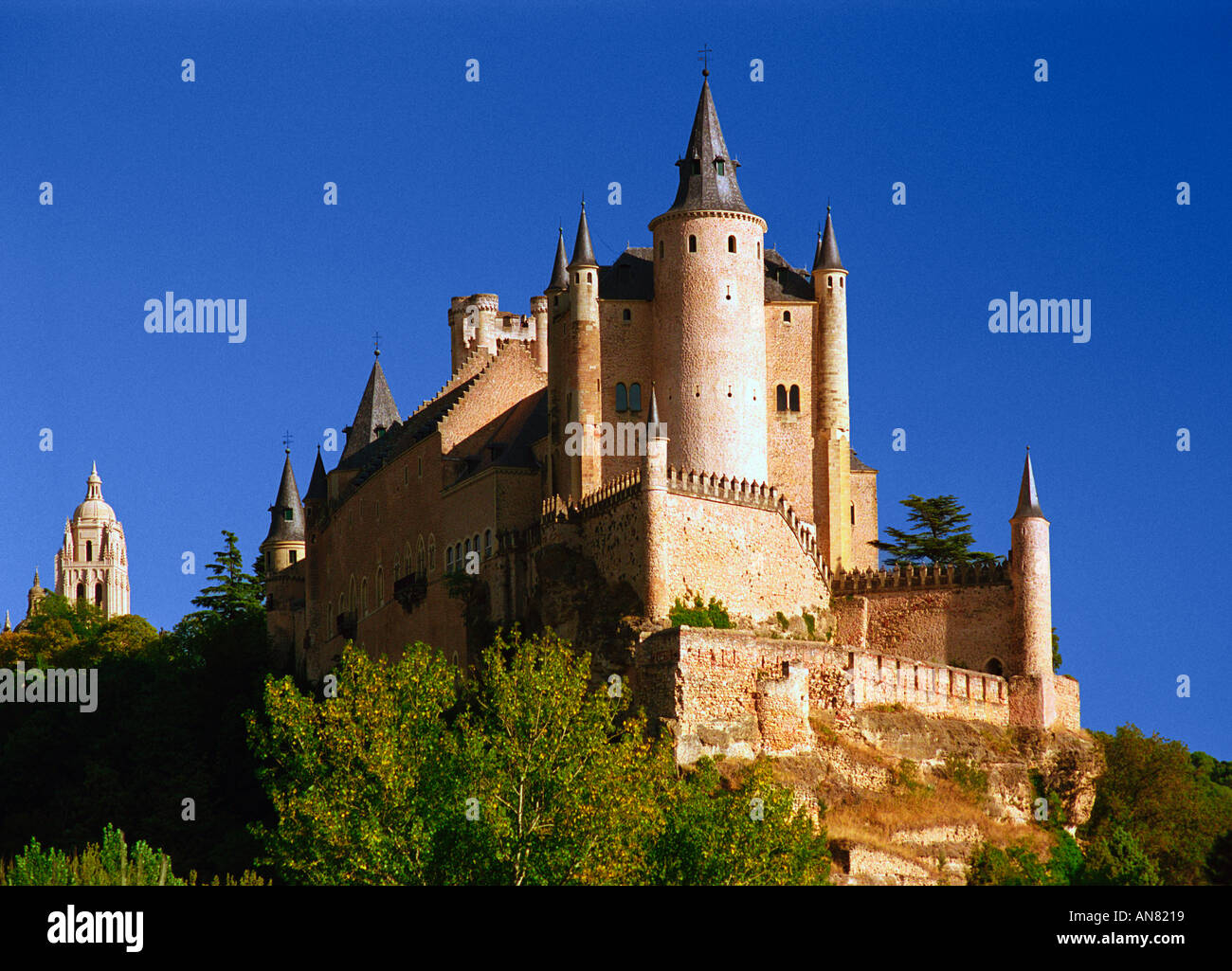 The Alcazar Castle 14th to 15th Century fortress Segovia Spain Stock Photo