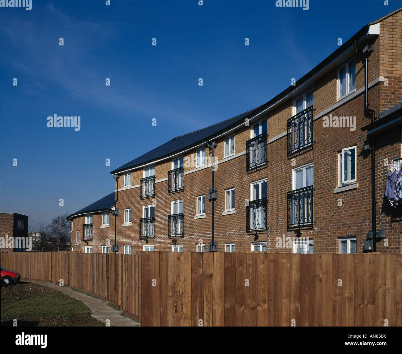 Flats, Wembley. Network Housing Association. Exterior Stock Photo Alamy