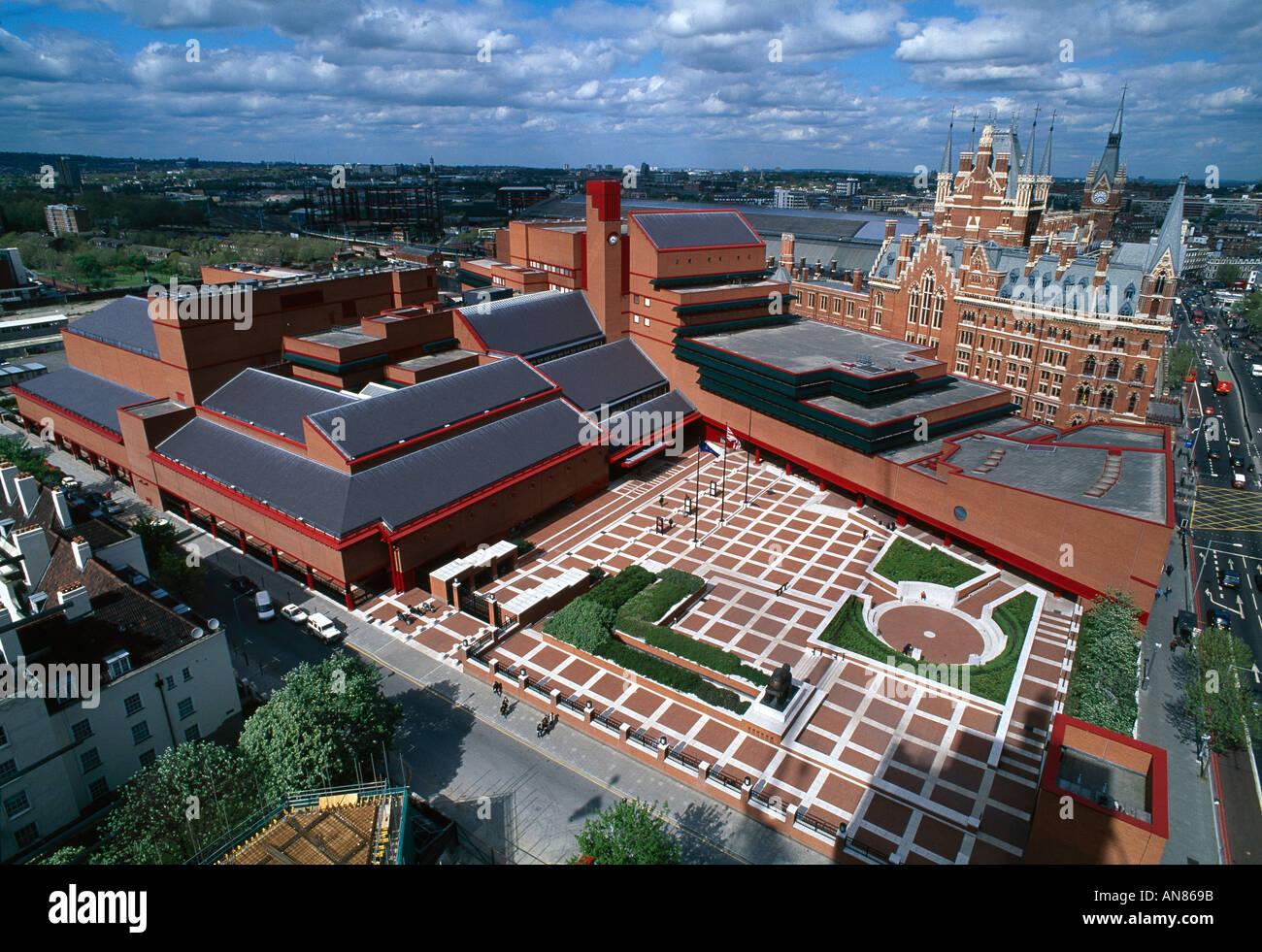 British Library, Kings Cross, London, Architects; Colin St …