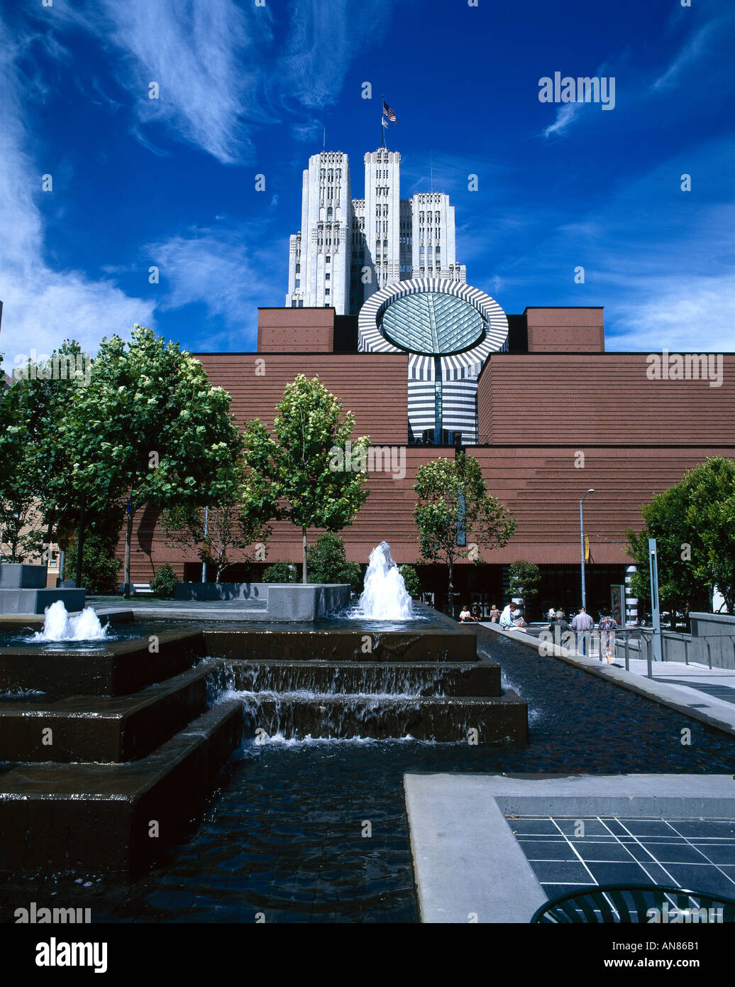 Museum of Modern Art, San Francisco, California, USA. Exterior. Architect: Mario Botta Stock Photo