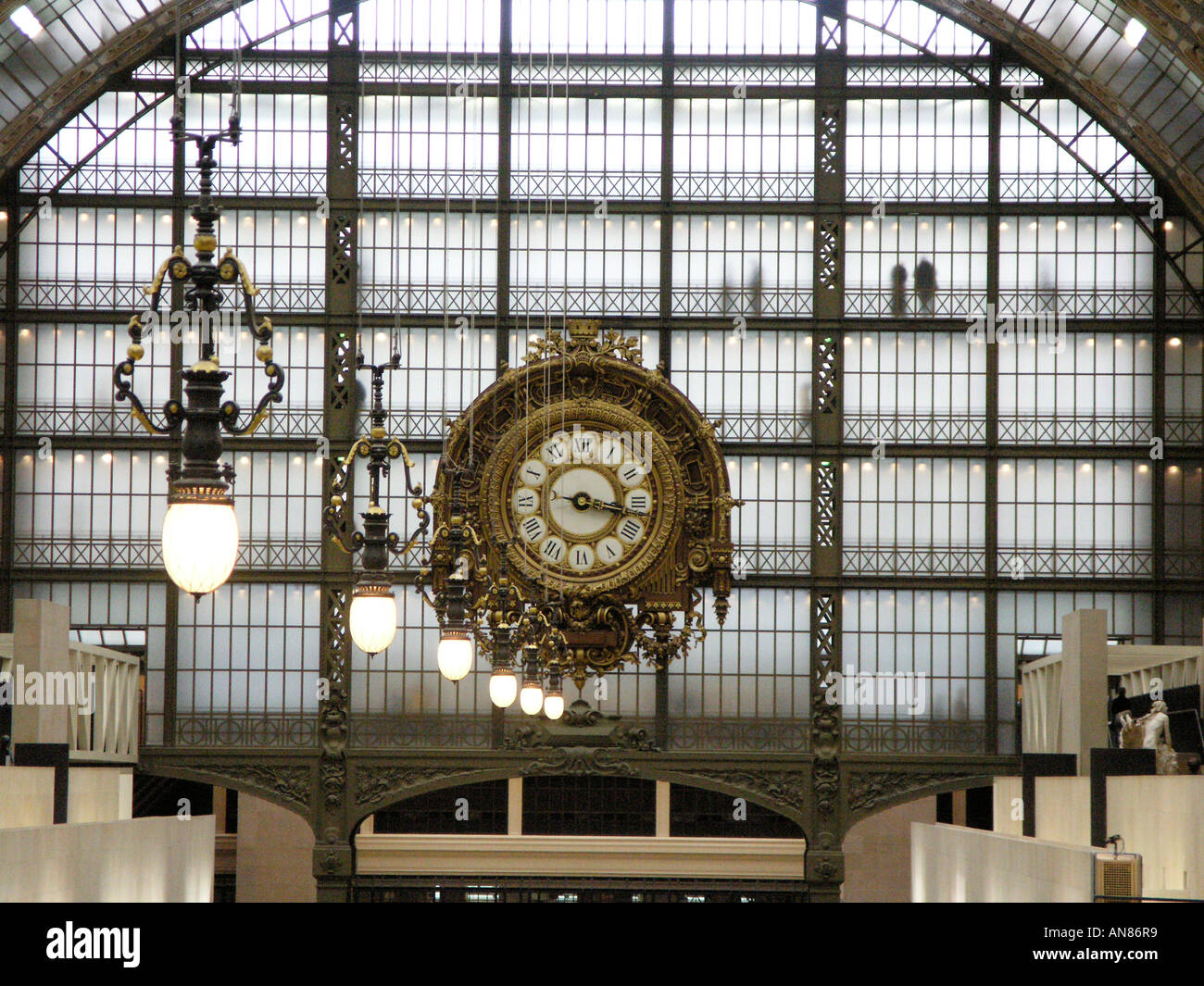 Main hall and display area Musee d'Orsay, Paris, France Stock Photo