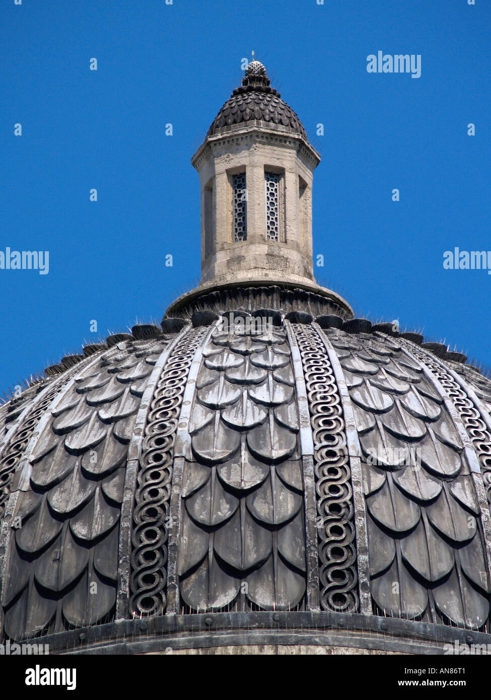 Cupola of the National Gallery Trafalgar Square London UK united Kingdom GB Stock Photo