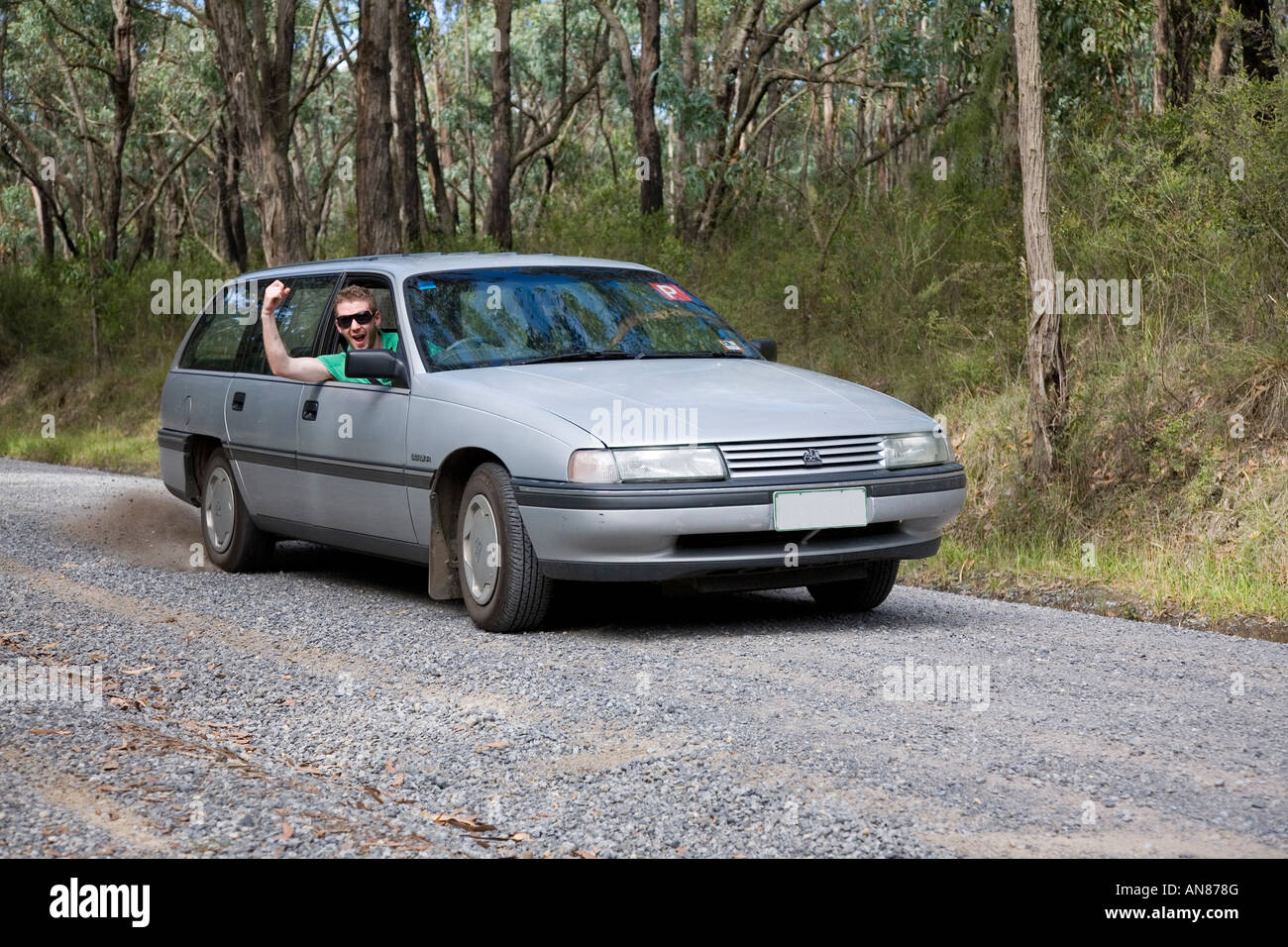 young man with road rage anger burnout Stock Photo - Alamy