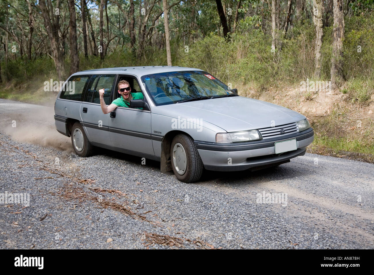 young man with road rage anger burnout Stock Photo - Alamy