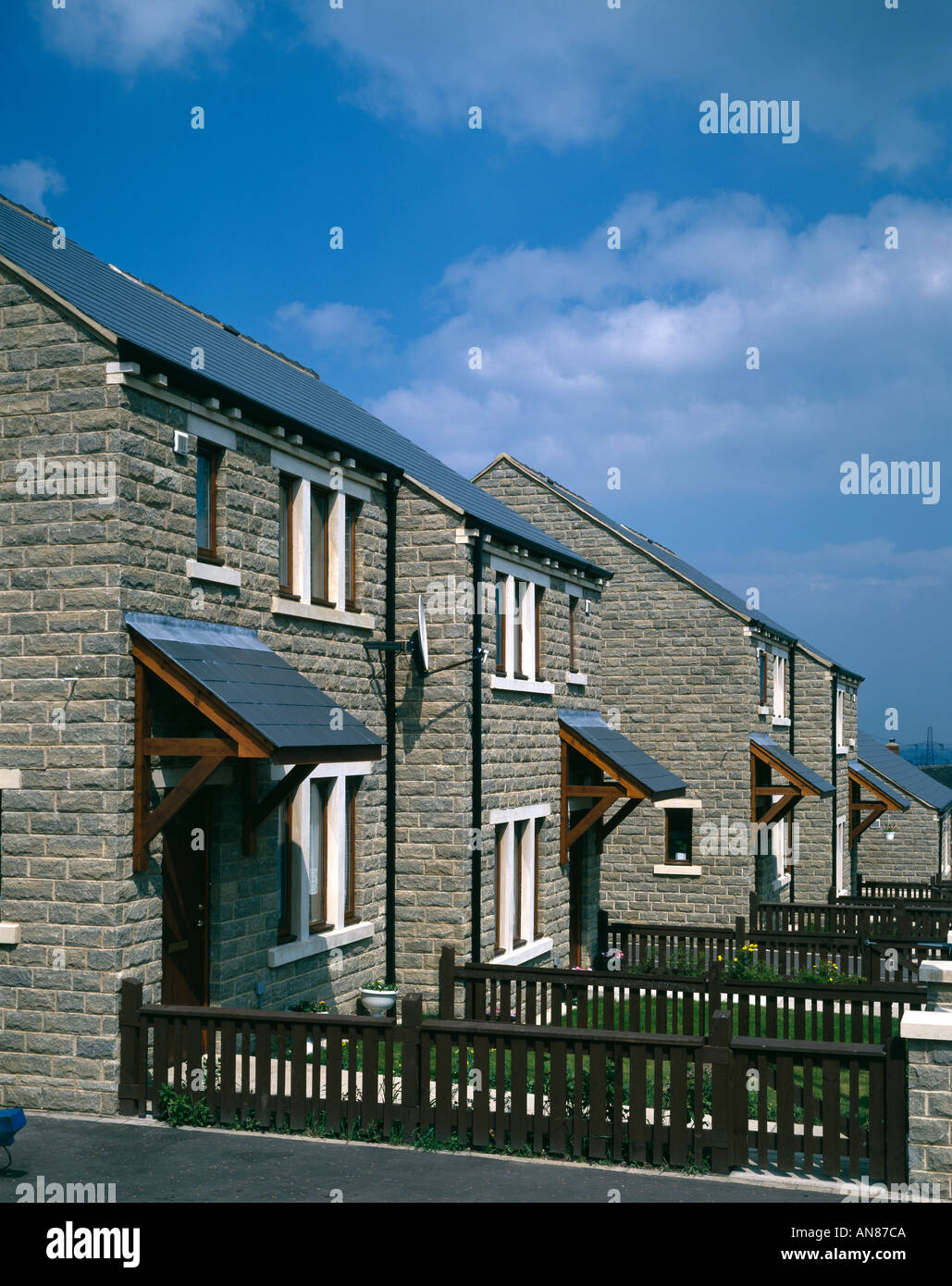 Housing near Halifax, West Yorkshire Stock Photo Alamy