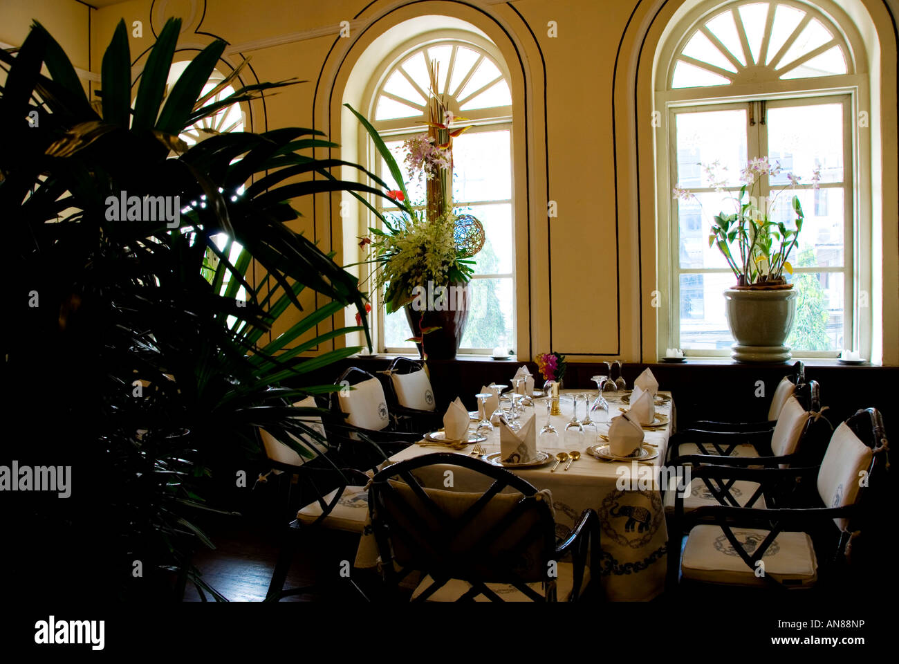 Blue Elephant Restaurant Thai Restaurant Bangkok Thailand Stock Photo Alamy