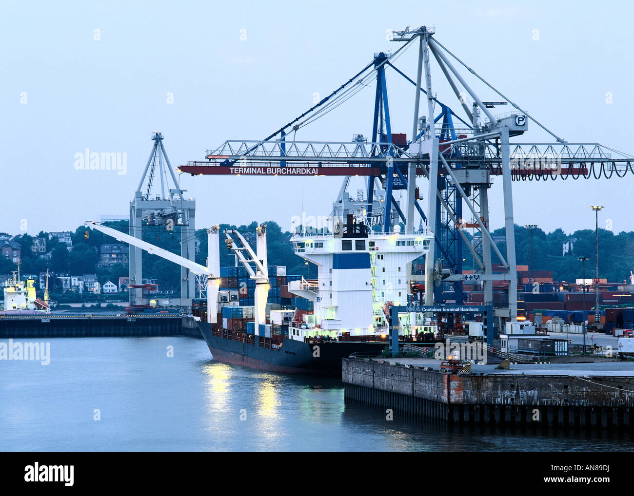 Container harbour Stock Photo