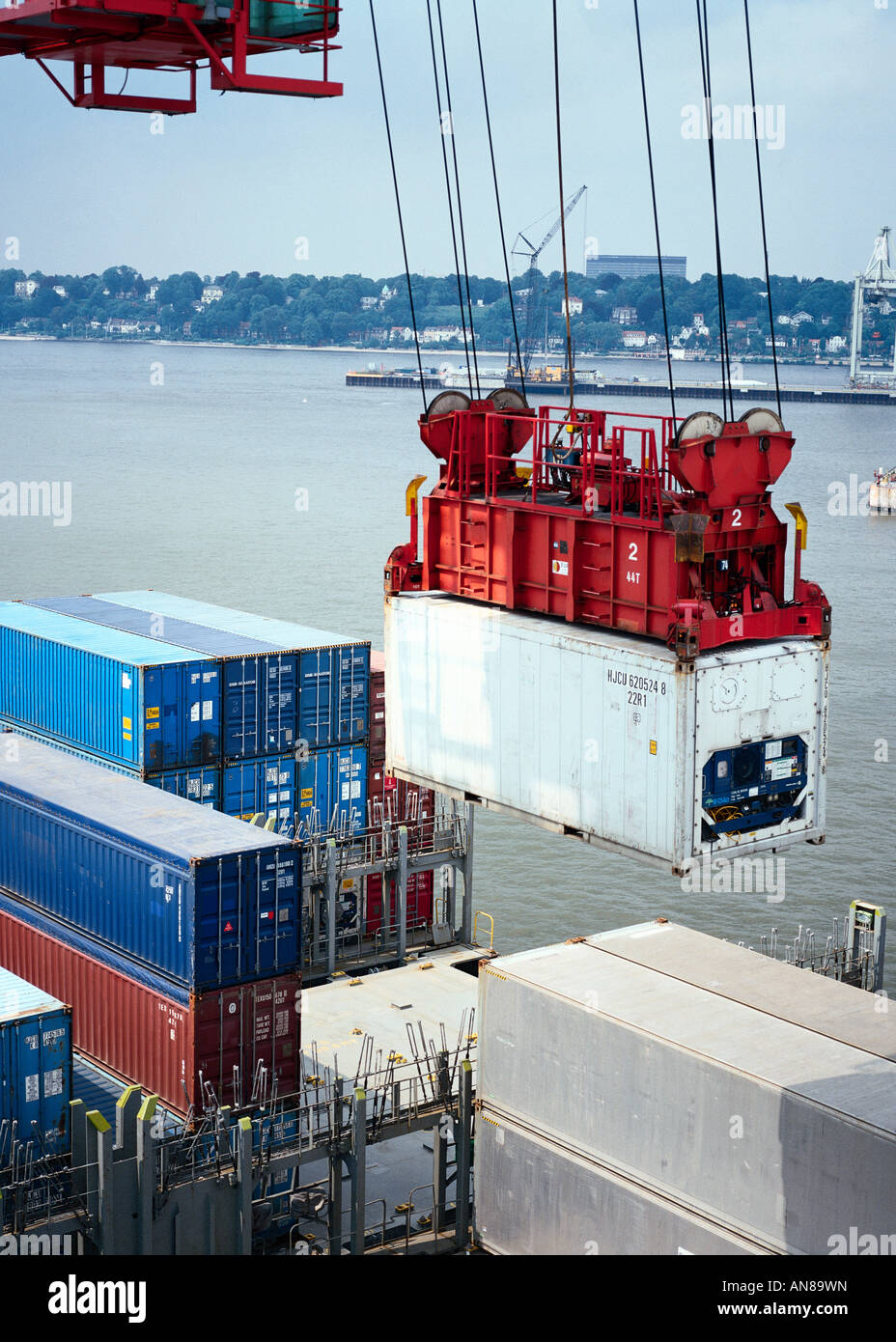 Container harbour Stock Photo