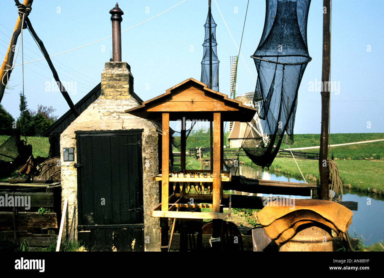 Smoking fish eel herring Zuiderzee Museum, Enkhuizen, Dutch museum
