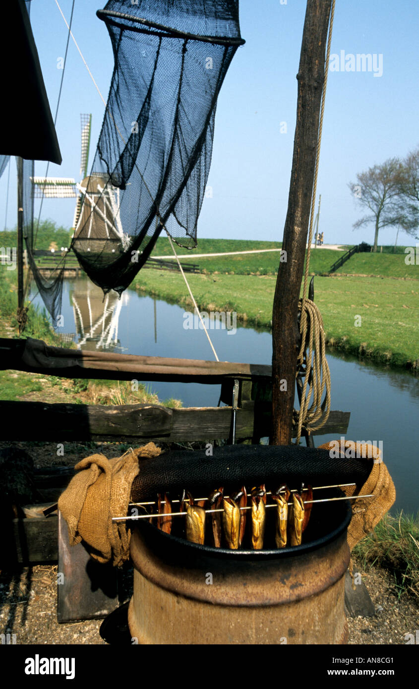 Smoking fish eel herring Zuiderzee Museum, Enkhuizen, Dutch museum