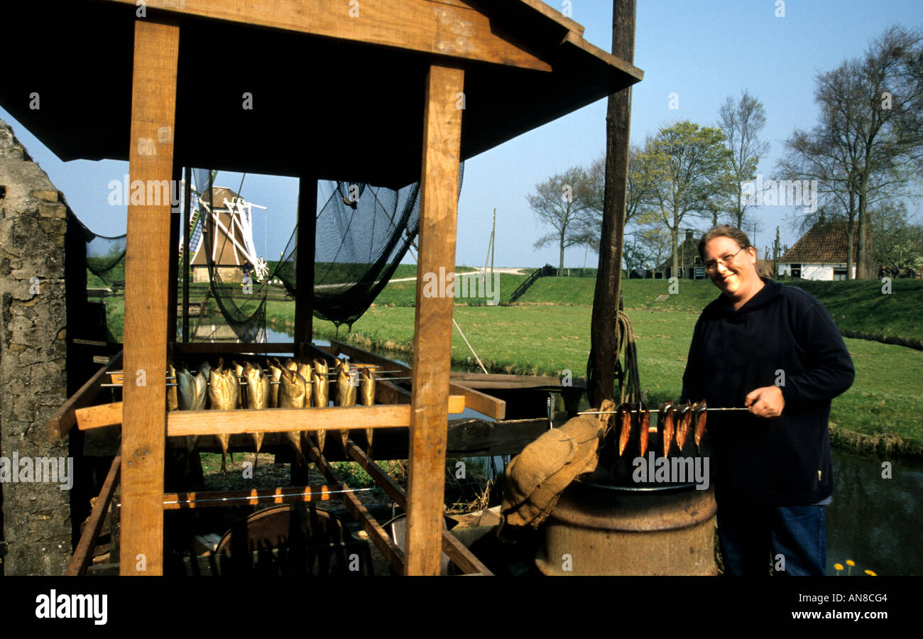 Smoking fish eel herring Zuiderzee Museum, Enkhuizen, Dutch museum