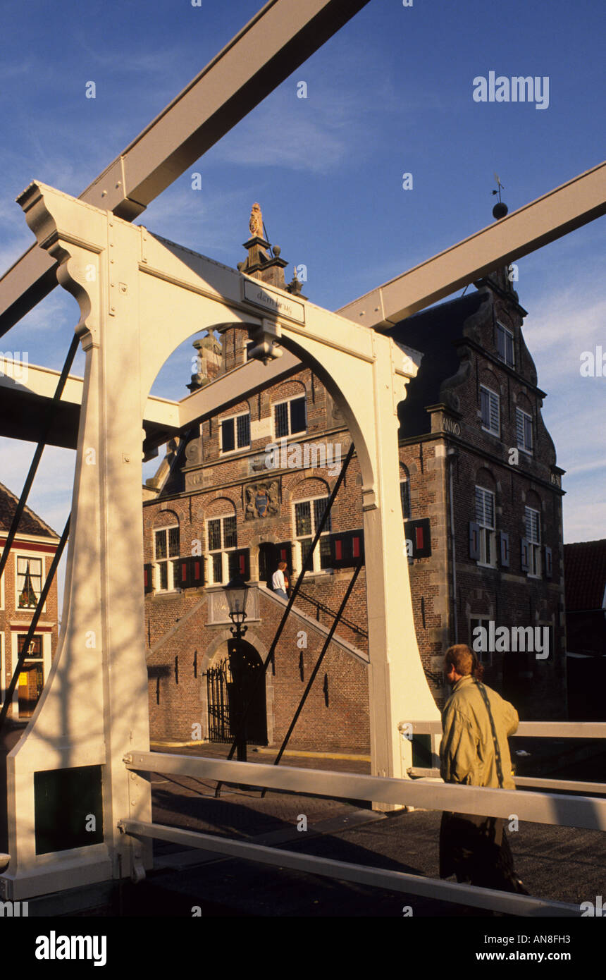 Netherlands Holland De Rijp Historic City Town Hall Stock Photo