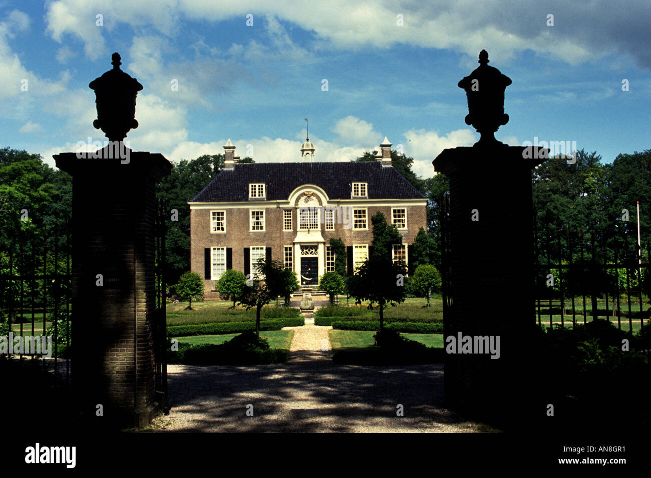 Overijsel Monument Historic Architecture Castle Havezate den Berg Salland Stock Photo