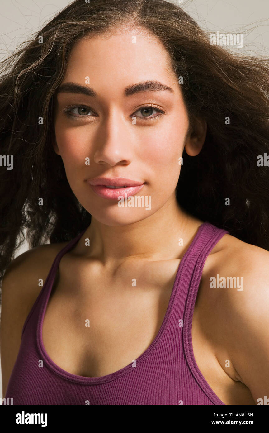 Close up of African woman smiling Stock Photo - Alamy