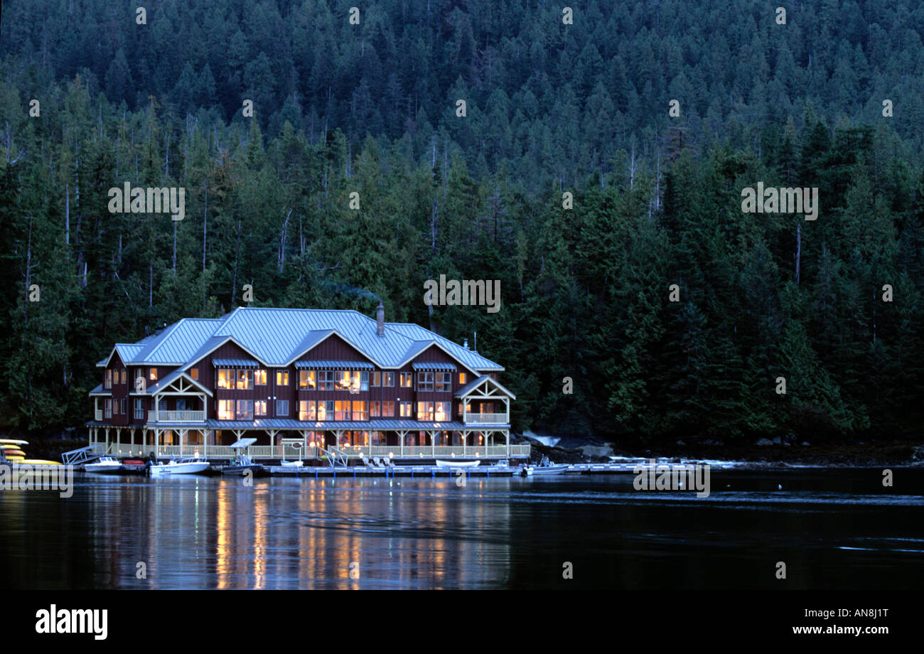 5 Star Sport Fishing King Pacific lodge British Columbia Canada Stock Photo