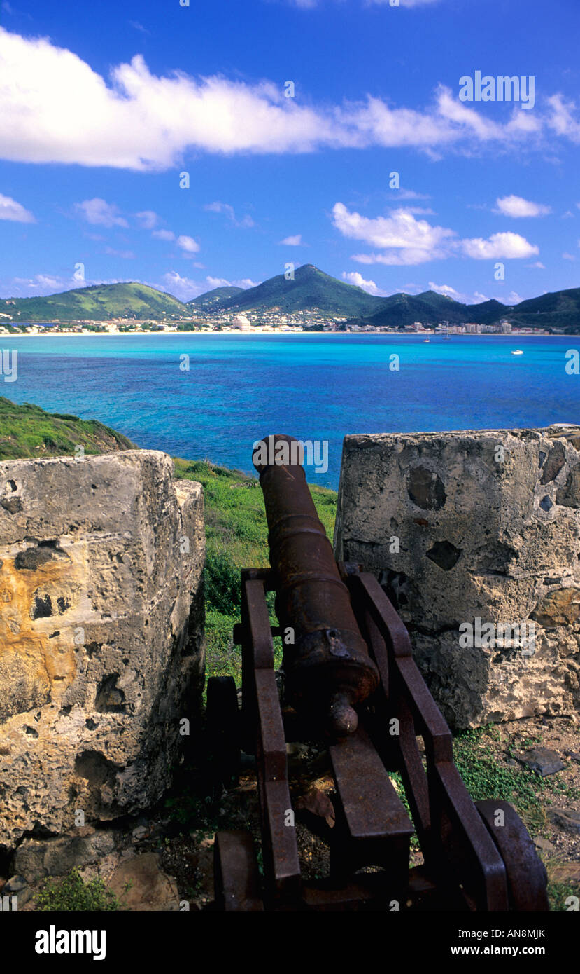 Old fort Amsterdam Philipsburg st Maarten st martin Stock Photo