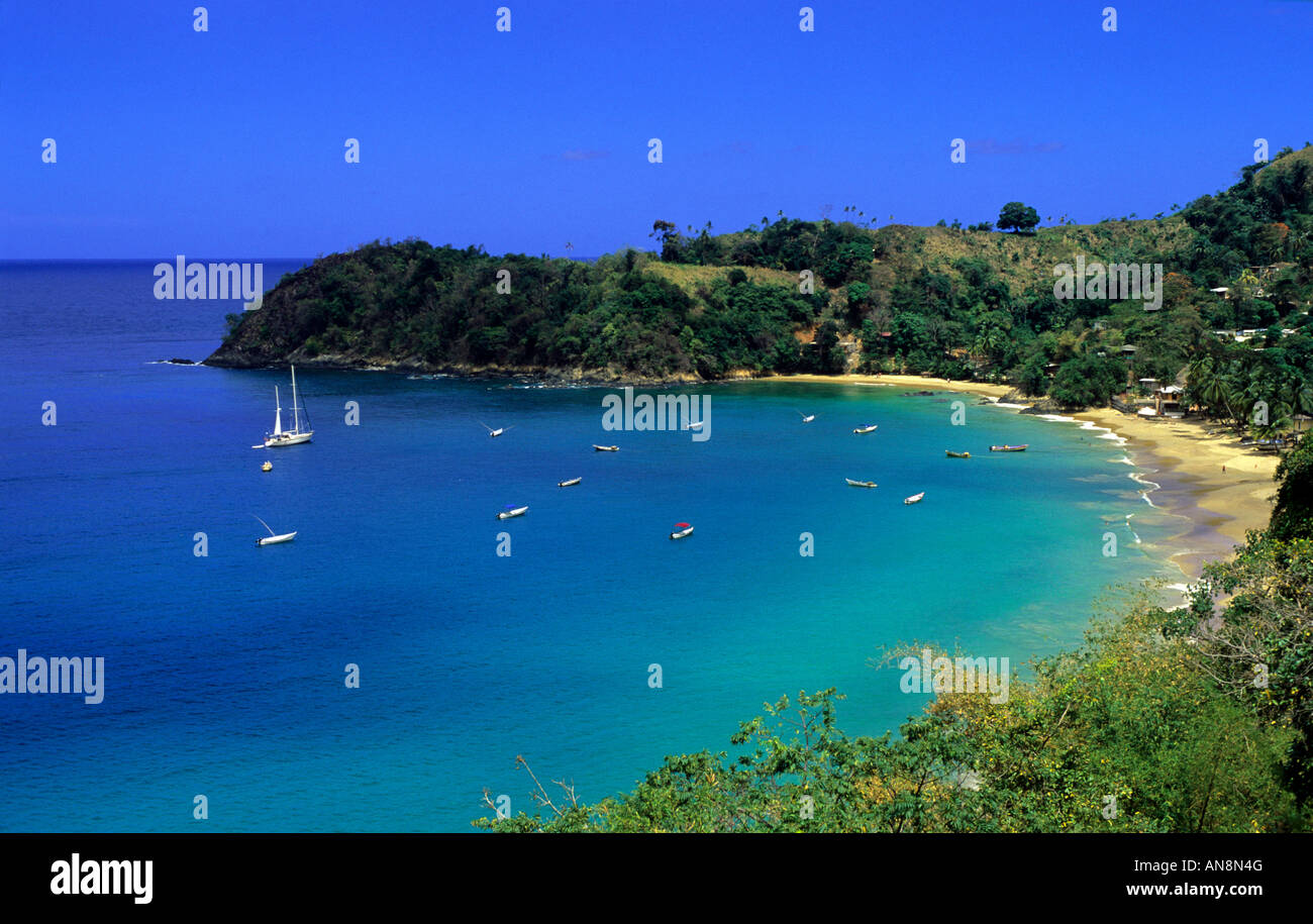 Quiet Englishman's Bay Tobago, Trinidad & Tobago Stock Photo Alamy