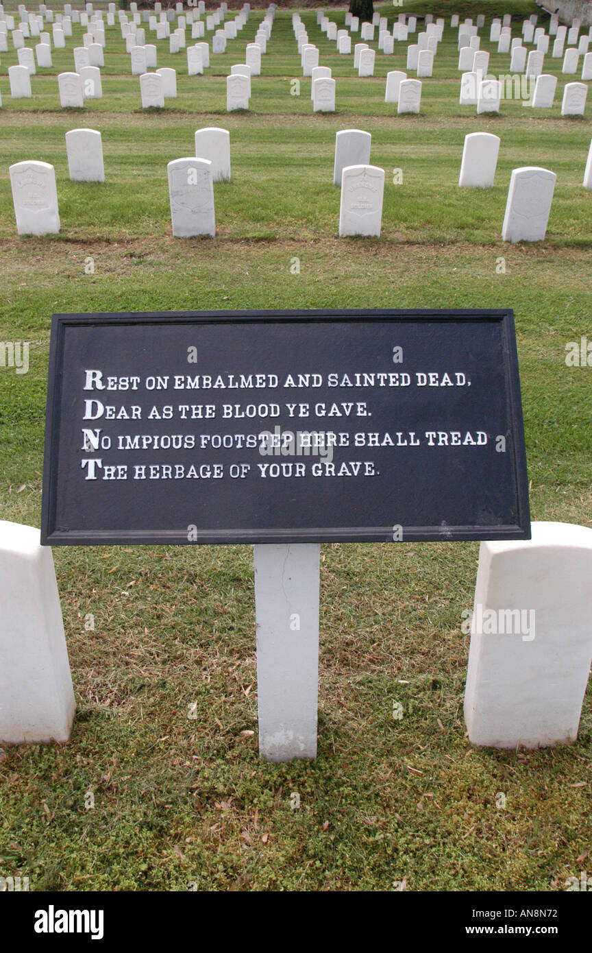 Mound City National Cemetery Illinois Stock Photo Alamy