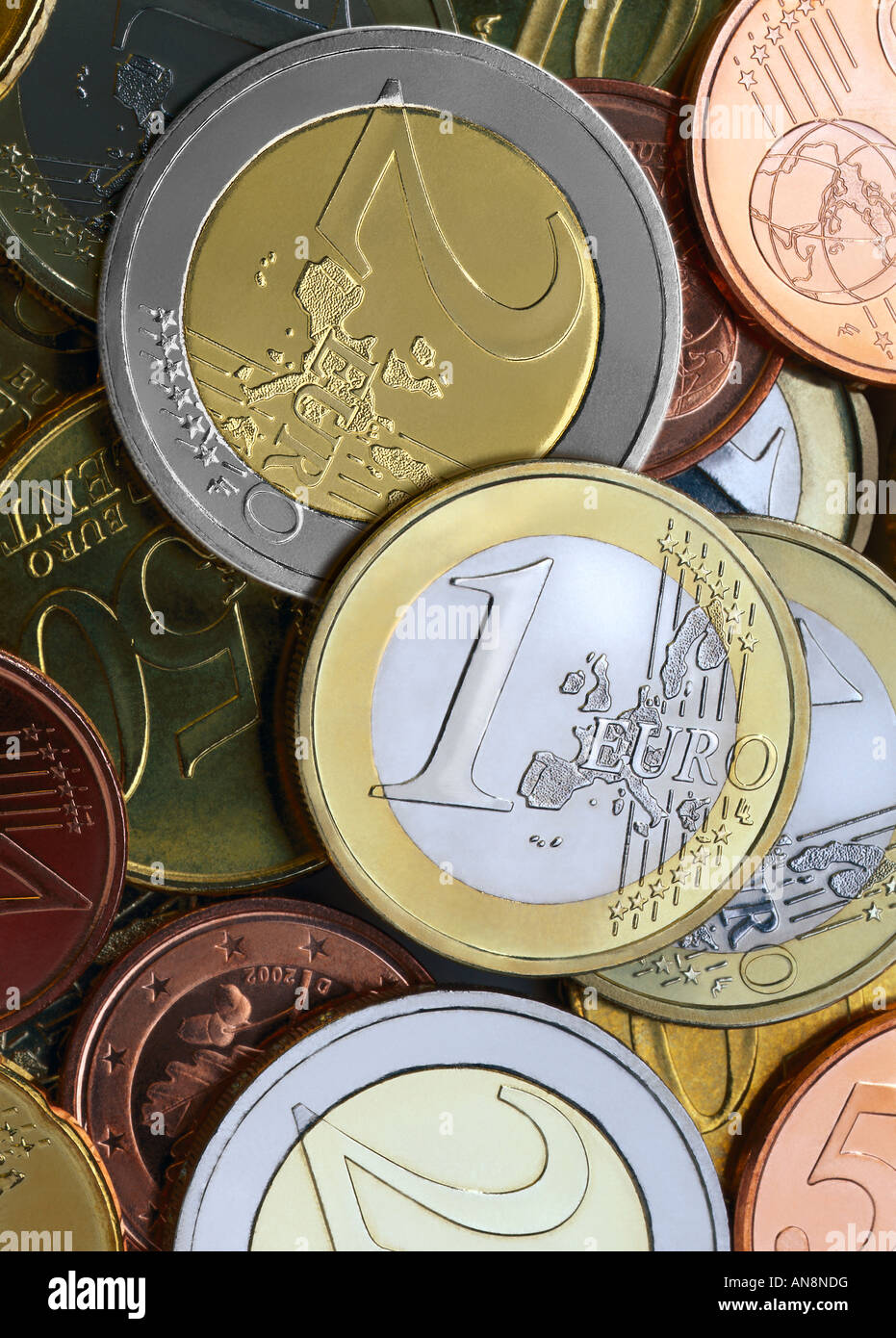 European coins Stock Photo