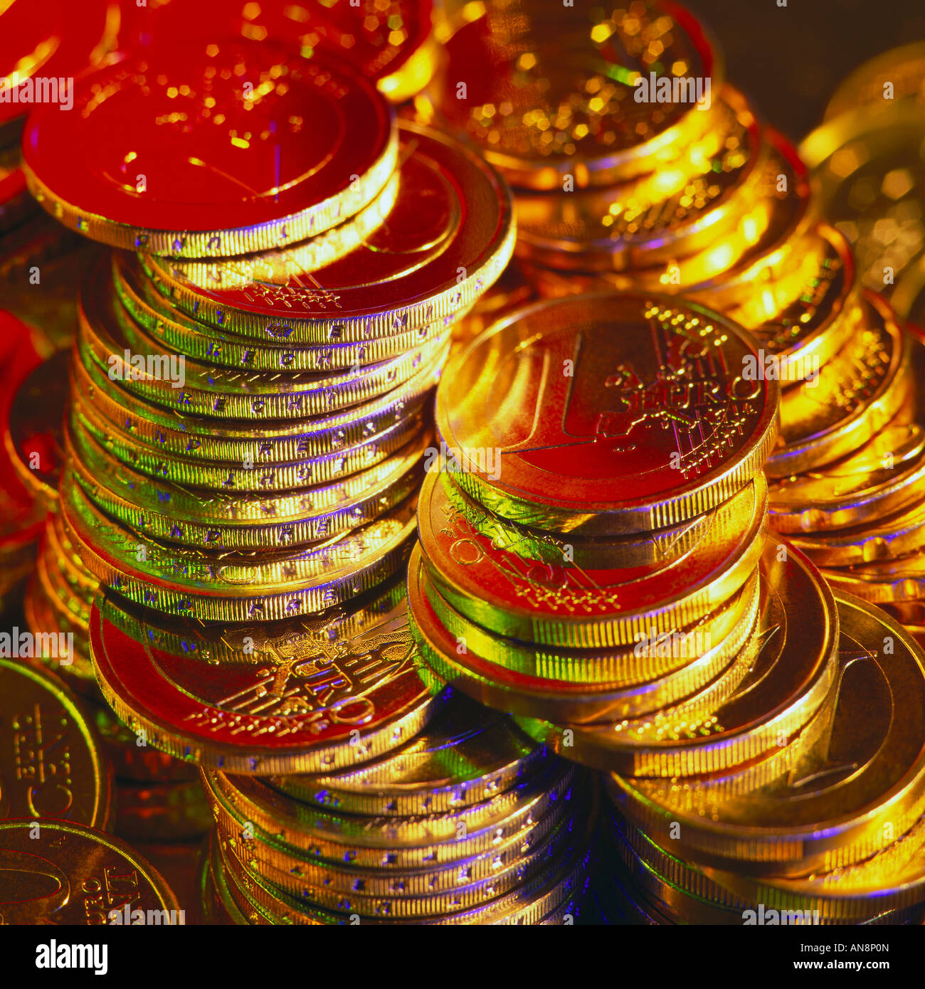 European coins Stock Photo